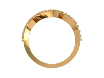 Feather Ring 3D print model get