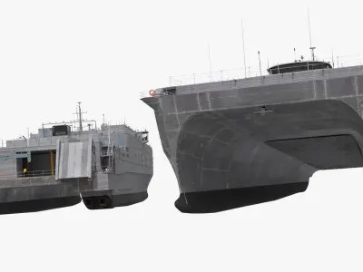  Apalachicola EPF 13 Military Transport Vessel Gray 