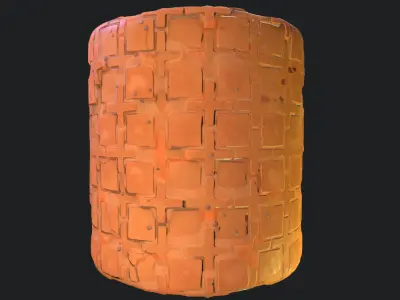 Stylized Desert Tiles Material 02 Texture