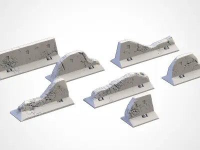 STREET BARRICADES 3D print model