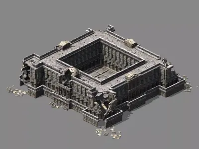 Different dimension - architecture - ruins 03 3D model