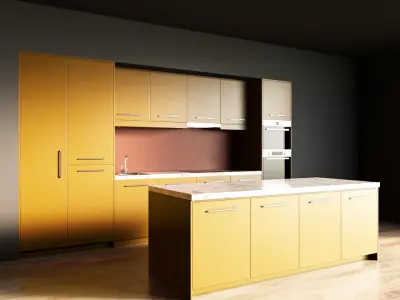91-Kitchen7 matte 8 3D model