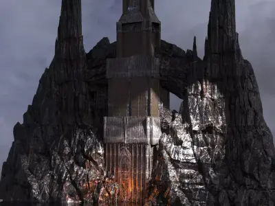 Dark Lord Castle Kit bash 2 3D model