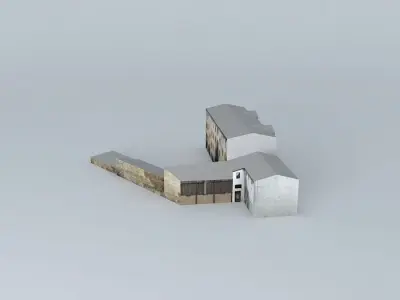 Riga Meness street 5 7 9 Free 3D model