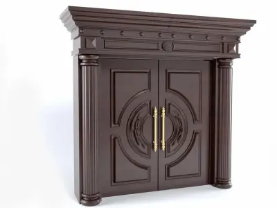 Double door 01 3D model