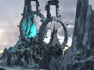 Colossal Rings Kit bash   3D model