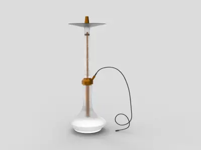 Hookah with light Low-poly 3D model