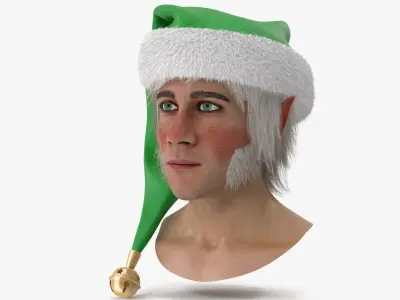  Christmas Elf Head 3 