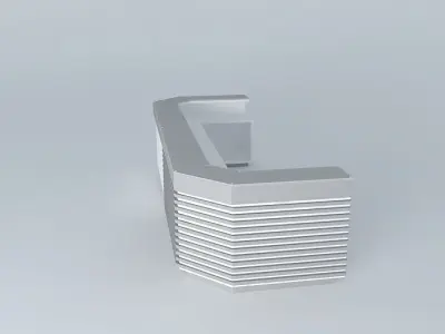 Front desk Free 3D model