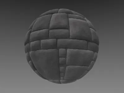 Brick - Stylised PBR Texture - Material 3D model