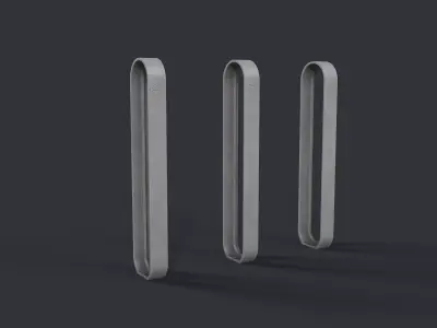 Bike Rack 21 PBR Game Ready Low-poly 3D model