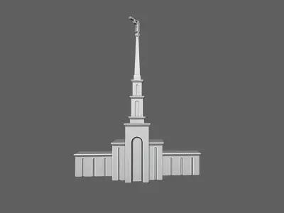 SAO PAULO TEMPLE - LDS SCULPTURE 3D print model