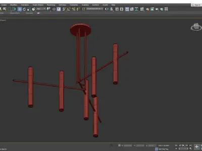 Hudson Valley Lighting Thurston Chandelier Low-poly 3D model