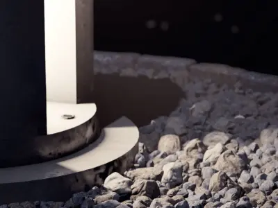 Outdoor luminaire eevee Low-poly 3D model