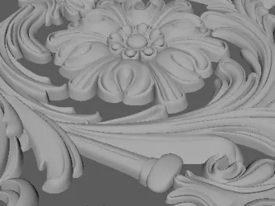 Decor for furniture 3D model 35