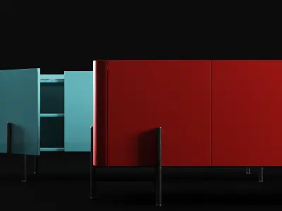 Caillou sideboard Free 3D model