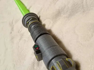 COLLAPSING LUKE LIGHTSABER With REMOVABLE BLADE 3D print model