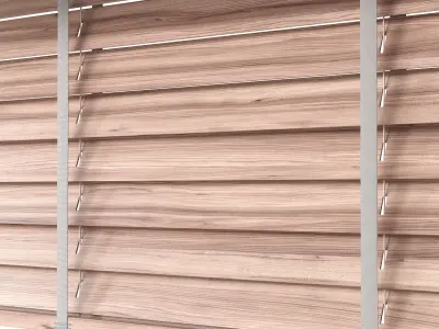 Wooden Blinds Set 33 3D model