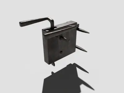 Vintage Door Handle 3D model