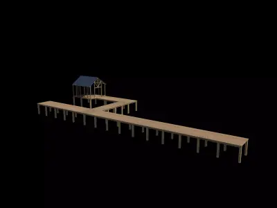  dock structure 3D model