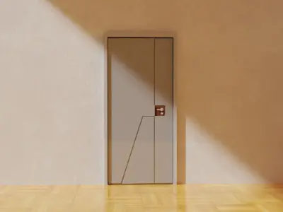 Door Pack l 5 doors no texture Low-poly 3D model