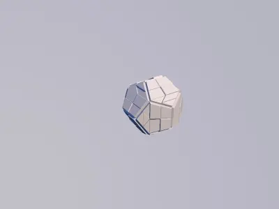 Sci Fi Object No 22 - Pyramid Sphere Torus 2019 Low Poly 3D model