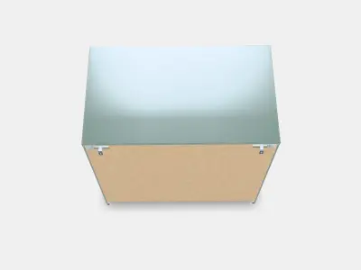 MALM Chest of 3 drawers 2 Low-poly 3D model