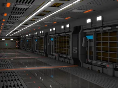 Sci Fi Interior  3D model