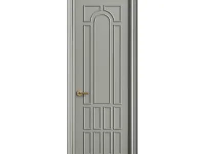 Modern entrance door 23 3D model