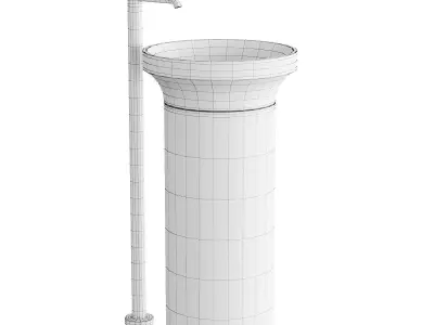 Gessi Origini Freestanding Washbasin Set 1 3D model