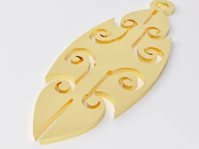 Maori pendant 7 3D print model