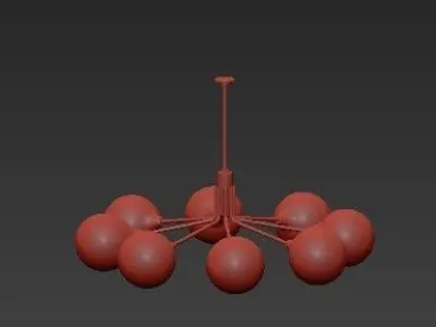 Lovable Brass Ceiling Lights 3D model