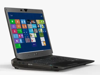 Asus ROG G750JH gaming laptop Low-poly 3D model