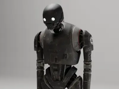 K-2SO Star Wars Droid 3D model Low-poly 3D model