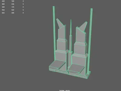 Sci-fi Building - 03 Low-poly 3D model