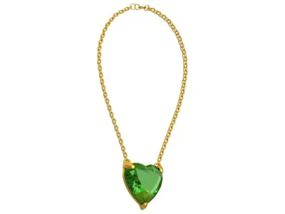 GEMSTONE HEART PENDANT Collection 3D model