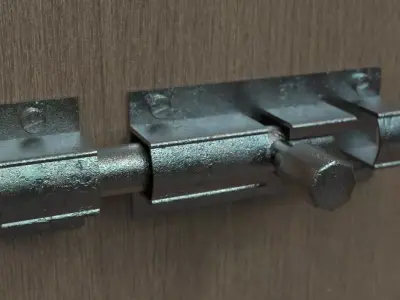 Simple Lock 3D Model Low-poly 3D model