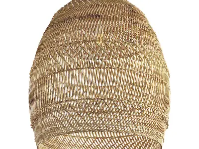 Aliexpress rattan chandelier set 3D model