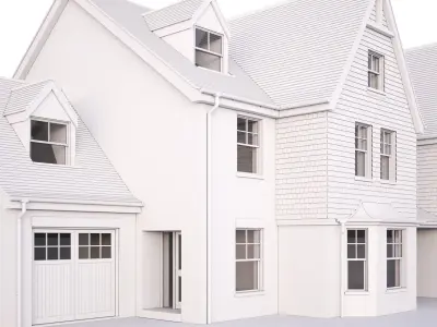 British House Wheathampstead Road 3D model