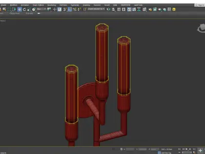 Hudson Valley Angler Wall Sconce Low-poly 3D model