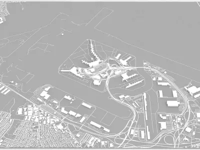John F Kennedy International Airport 3D model