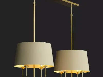 LUR DOUBLE CHANDELIER 3D model