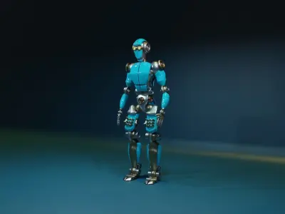 Rigged Robot 3D model