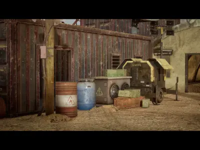 Military Base 3D Asset Pack  3D model