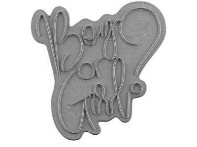 Boy Or Girl Neon Sign 3D model purchase