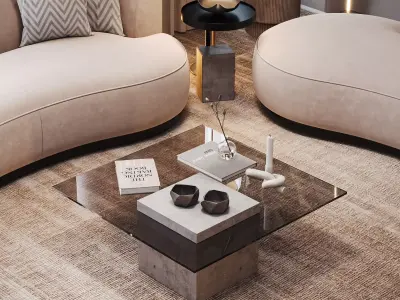 Modern Clinic Reception Waiting Area 3ds Max Corona 3D model