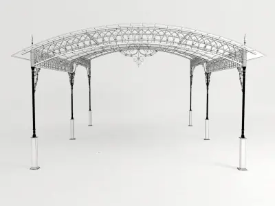Forged canopy 3D model