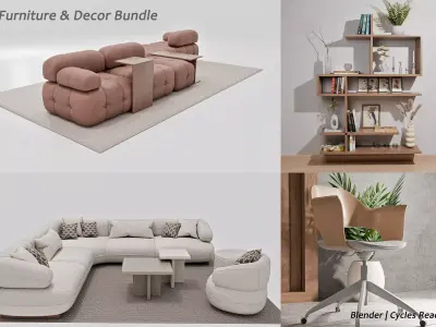 Furniture and Decor Pack for Interior Artists