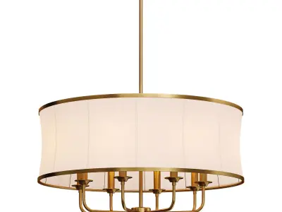 LED Chandelier Low-poly 3D model