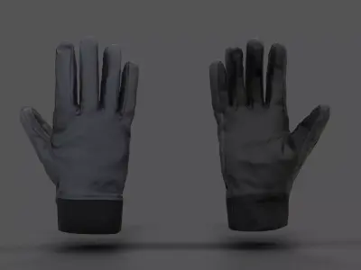 VR Hands - Winter Gloves Low-poly 3D model